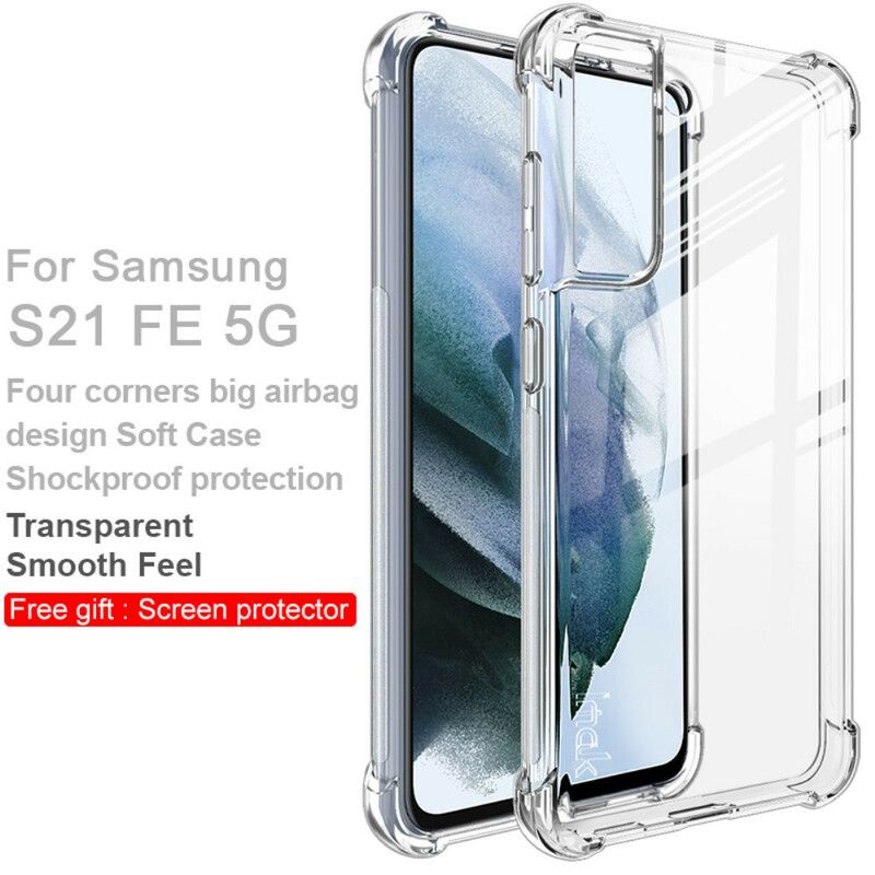 Hoesje Samsung Galaxy S21 Fe Imak Zijdeachtig Transparant