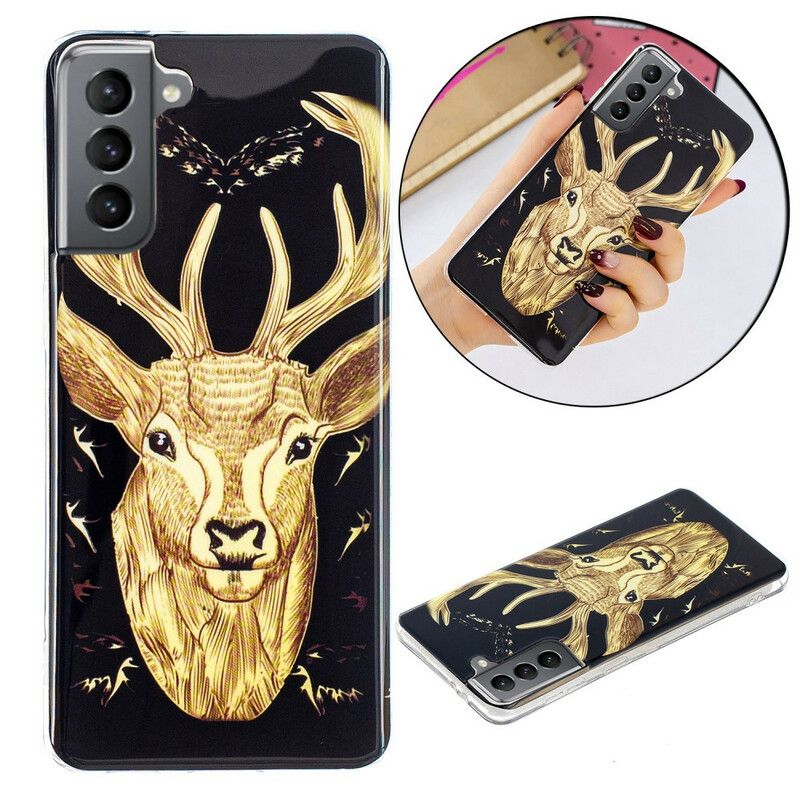 Hoesje Samsung Galaxy S21 Fe Majestueuze Fluorescerende Stag
