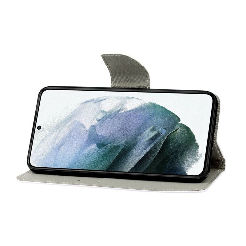 Leren Hoesje Samsung Galaxy S21 Fe Compleet Met Sleutelkoord