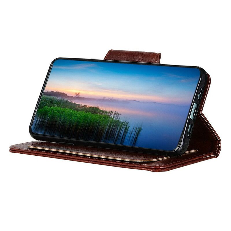 Leren Hoesje Voor Samsung Galaxy S21 Fe Kunstleer Multi-kaarten