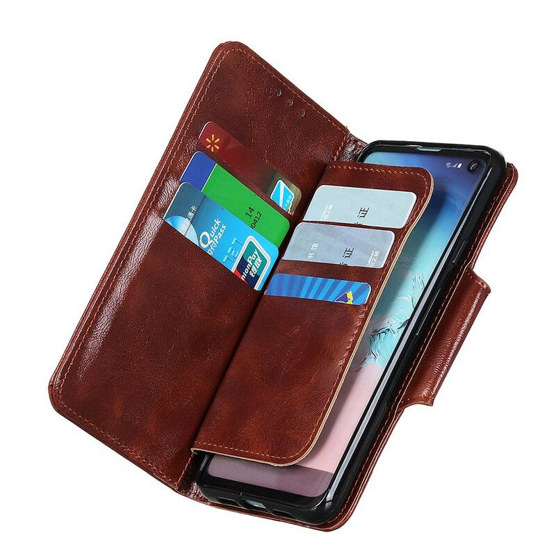 Leren Hoesje Voor Samsung Galaxy S21 Fe Kunstleer Multi-kaarten