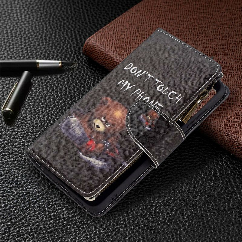 Leren Hoesje Voor Samsung Galaxy S21 Fe Zakbeer Met Rits