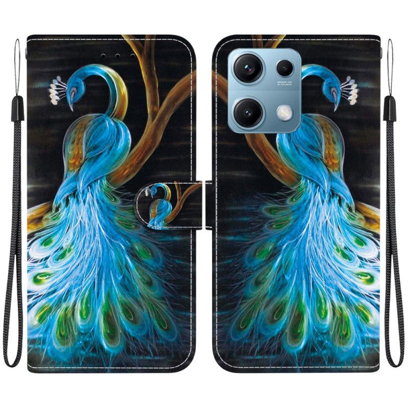 Folio-hoesje Xiaomi Redmi Note 14s Pauwenpatroon