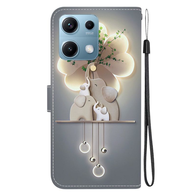 Folio-hoesje Xiaomi Redmi Note 14s Telefoonhoesje Olifanten