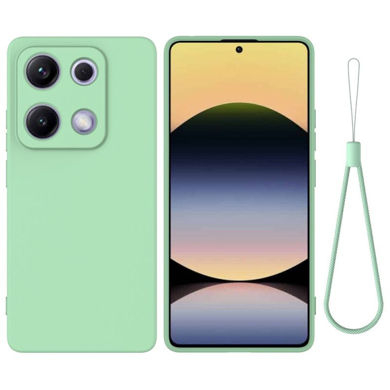 Hoesje Xiaomi Redmi Note 14s Vloeibare Siliconen Band Bescherming Hoesje