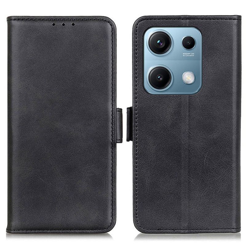Leren Hoesje Voor Xiaomi Redmi Note 14s Dubbele Sluiting