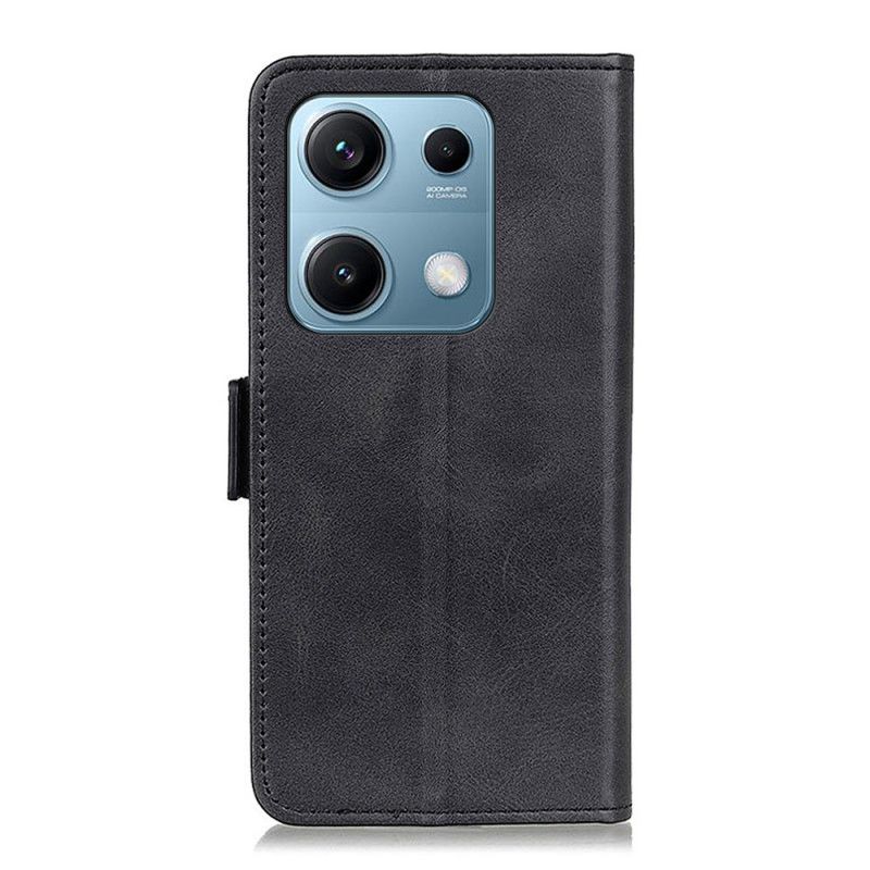 Leren Hoesje Voor Xiaomi Redmi Note 14s Dubbele Sluiting