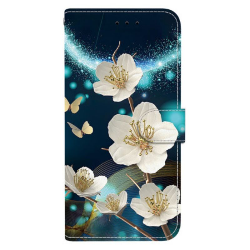 Leren Hoesje Voor Xiaomi Redmi Note 14s Magnolia-design