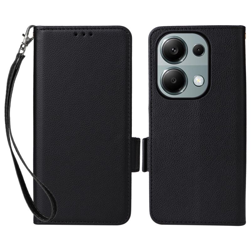 Leren Hoesje Xiaomi Redmi Note 14s Ultraslank Met Riem Bescherming Hoesje