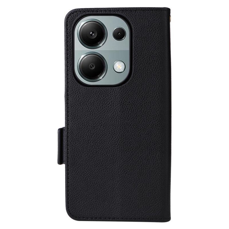 Leren Hoesje Xiaomi Redmi Note 14s Ultraslank Met Riem Bescherming Hoesje