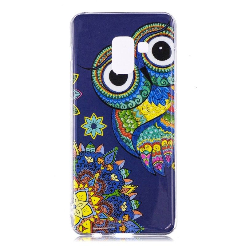 Hoesje Samsung Galaxy A8 Fluorescerende Mandala-Uil