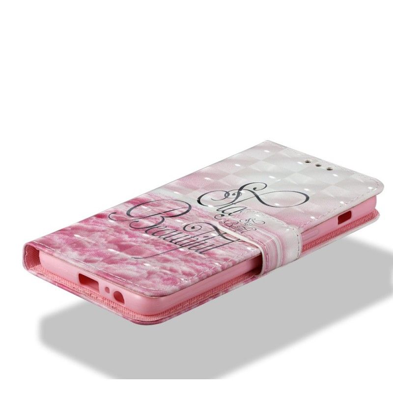 Leren Hoesje Samsung Galaxy A8 Blijf Mooi 3D