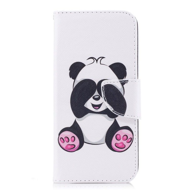 Leren Hoesje Samsung Galaxy A8 Leuke Panda