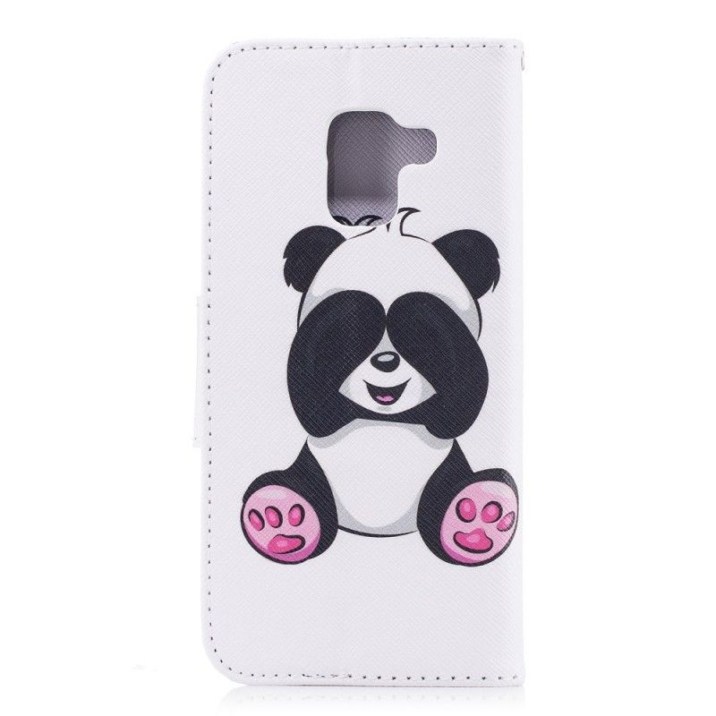 Leren Hoesje Samsung Galaxy A8 Leuke Panda