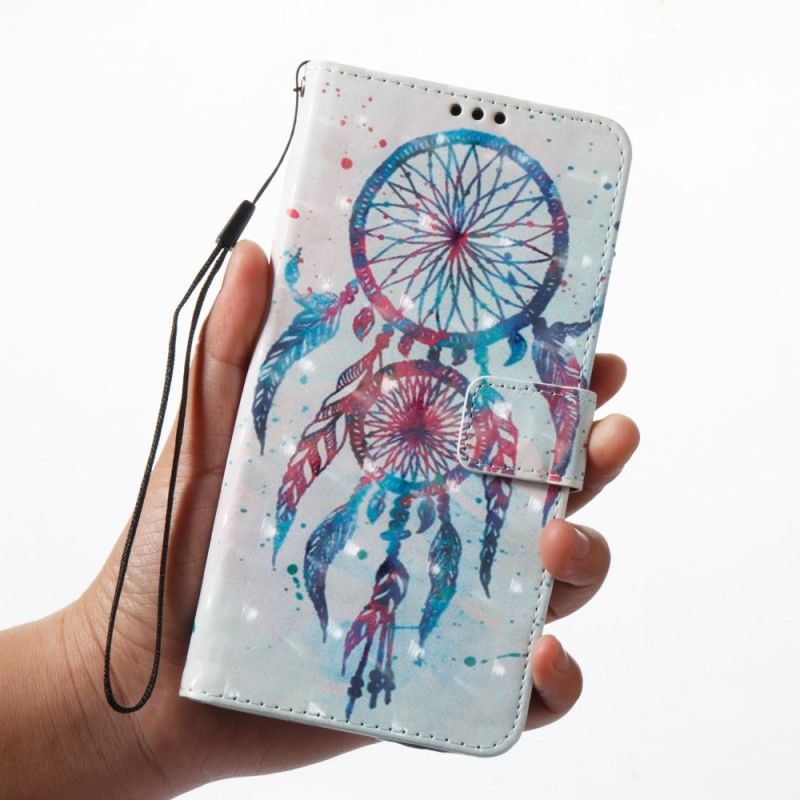 Leren Hoesje voor Samsung Galaxy A8 3D Kleurrijke Dromenvanger