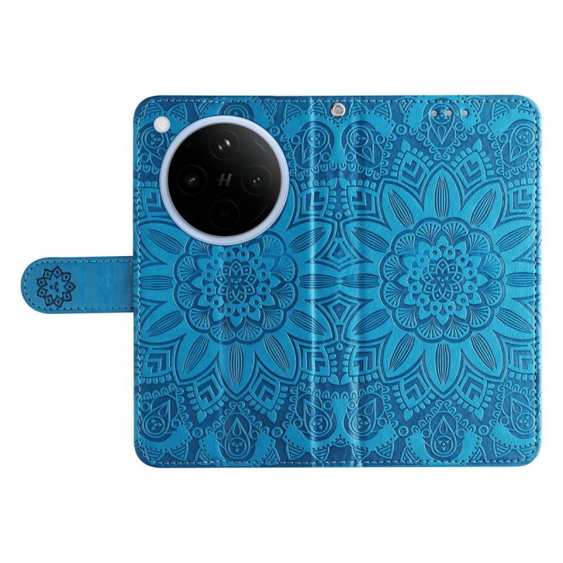 Flip Case Leren Oppo Find X8 Zonnebloempatroon