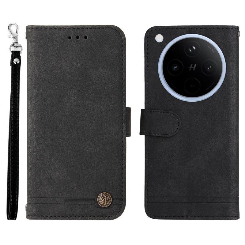 Folio-hoesje Oppo Find X8 Klassiek Vintage Bandje