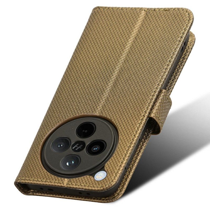 Folio-hoesje Oppo Find X8 Telefoonhoesje Bandje Met Stippen