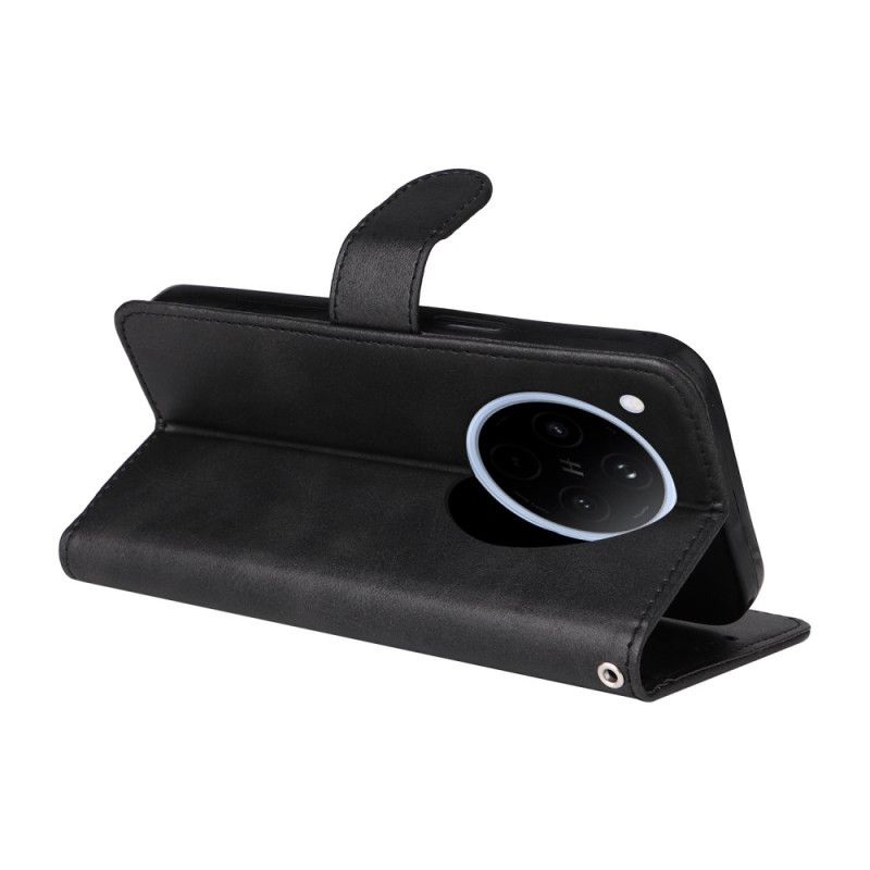 Folio-hoesje Oppo Find X8 Telefoonhoesje Imitatieleer Bandje