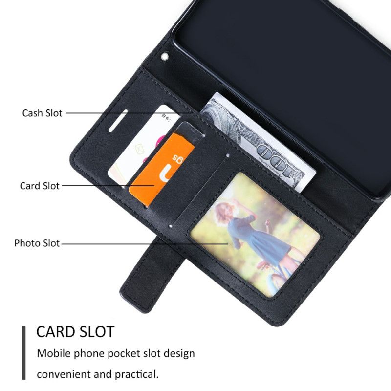 Folio-hoesje Oppo Find X8 Telefoonhoesje Tweekleurig Gestreept Patroon