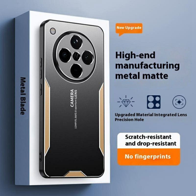 Hoesje Oppo Find X8 Metaaleffect Bescherming Hoesje