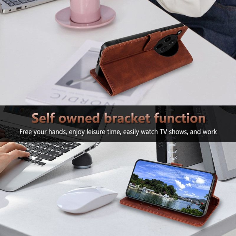 Leren Hoesje Oppo Find X8 Effen Imitatieleer Azns