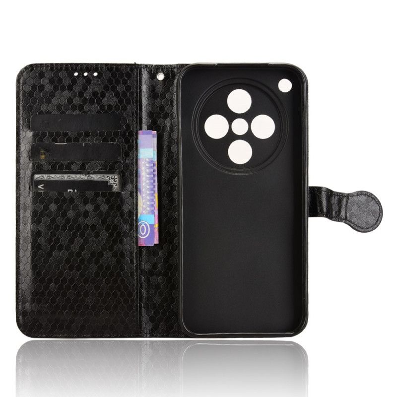 Leren Hoesje Oppo Find X8 Glanzende Band Met Stippen Bescherming Hoesje