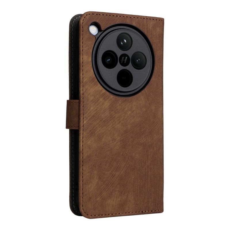 Leren Hoesje Voor Oppo Find X8 Suède-effect Rfid-bescherming