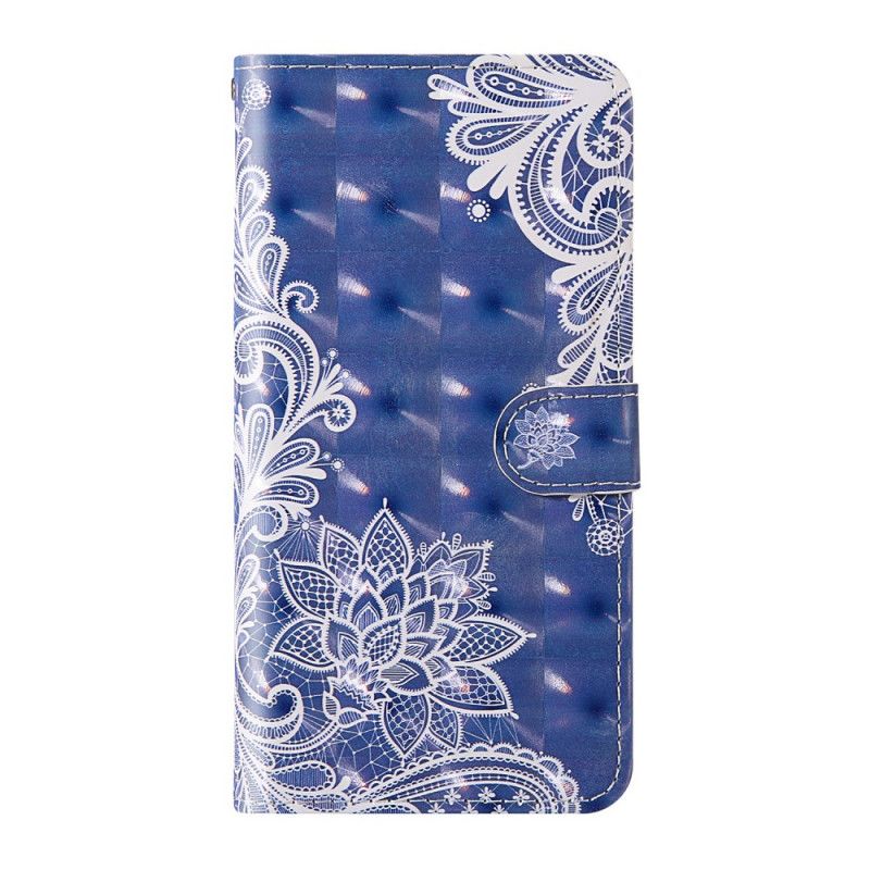 Cover Folio-hoesje Samsung Galaxy A51 5G Telefoonhoesje Lichte Vlekkant Met String