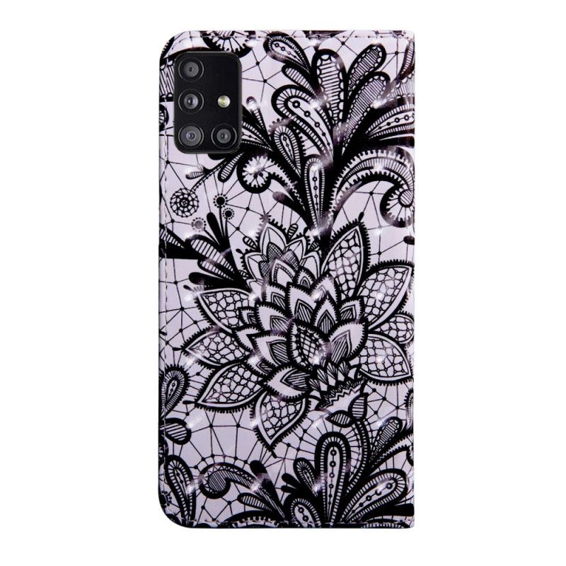 Flip Case Leren Samsung Galaxy A51 5G Volledig Kant