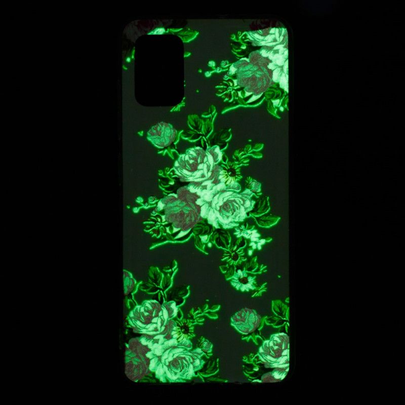 Hoesje Samsung Galaxy A51 5G Fluorescerende Vrijheidsbloemen