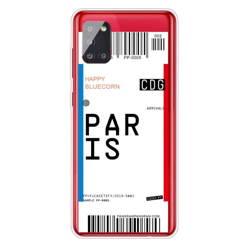 Hoesje Samsung Galaxy A51 5G Instapkaart Naar Parijs