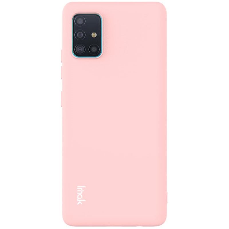 Hoesje Samsung Galaxy A51 5G Rood Zwart Imak Uc-2 Serie Feelling Kleuren