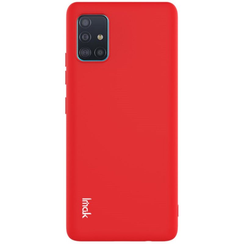 Hoesje Samsung Galaxy A51 5G Rood Zwart Imak Uc-2 Serie Feelling Kleuren
