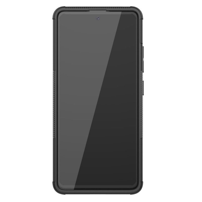 Hoesje voor Samsung Galaxy A51 5G Wit Zwart Hyperresistent