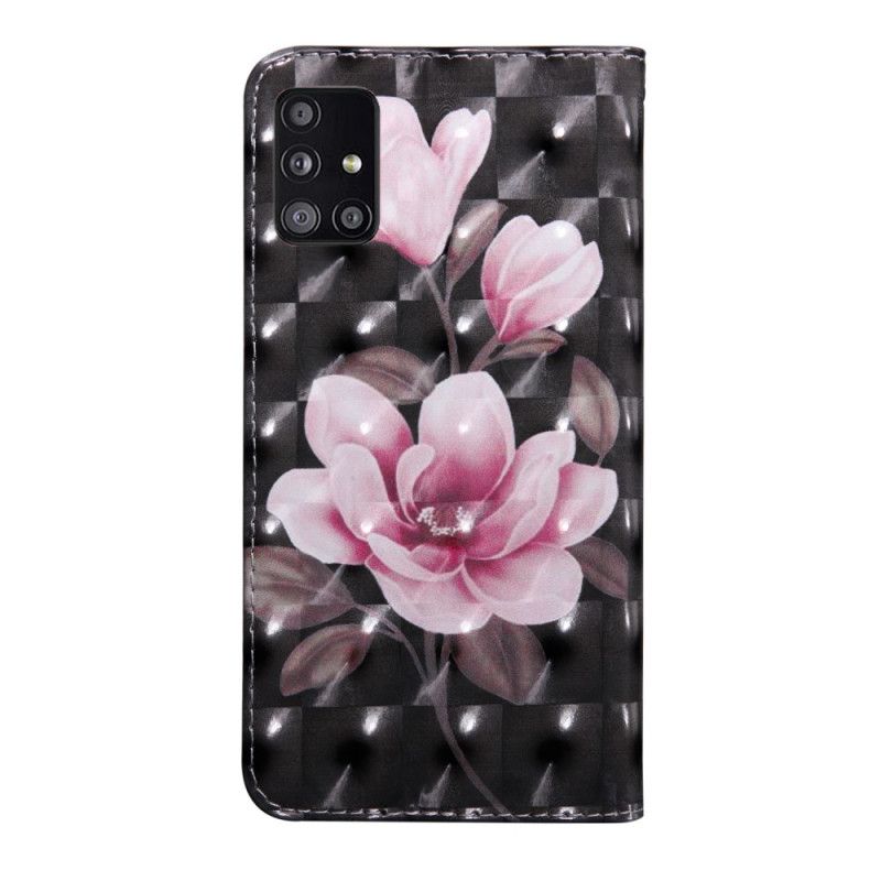 Leren Hoesje voor Samsung Galaxy A51 5G Bloemen Bloeien