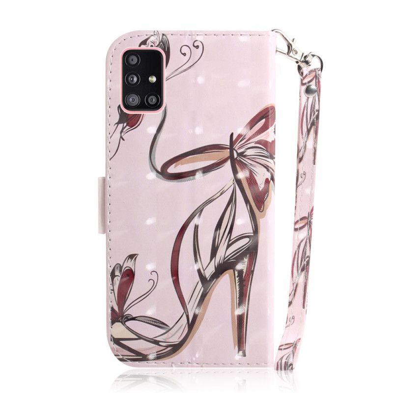 Leren Hoesje voor Samsung Galaxy A51 5G Riempomp
