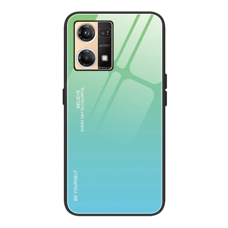 Hoesje voor Oppo Reno 7 Gehard Glas Wees Jezelf