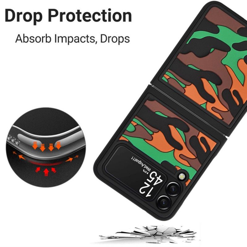 Cover Hoesje Samsung Galaxy Z Flip 3 5g Telefoonhoesje Camouflage