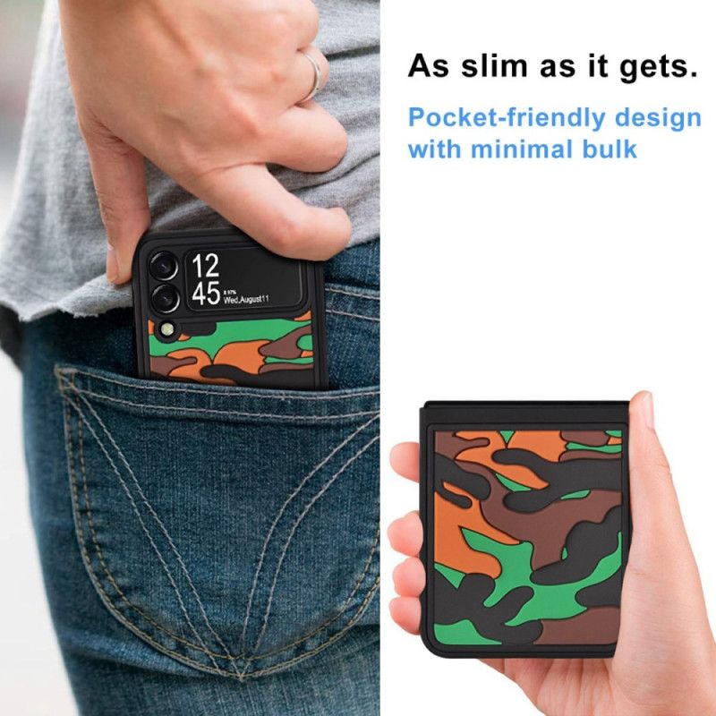 Cover Hoesje Samsung Galaxy Z Flip 3 5g Telefoonhoesje Camouflage