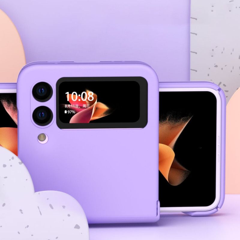 Cover Hoesje Samsung Galaxy Z Flip 3 5g Telefoonhoesje Klassiek Mat