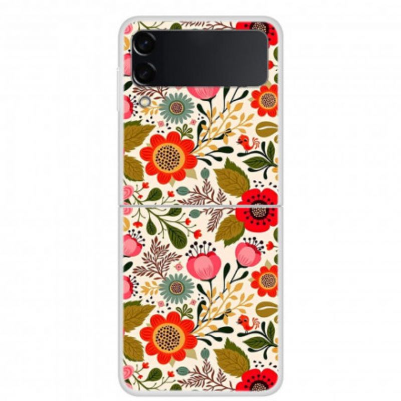 Hoesje Samsung Galaxy Z Flip 3 5g Bloemen