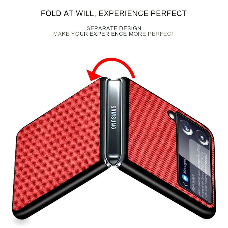 Hoesje Samsung Galaxy Z Flip 3 5g Doek Textuur