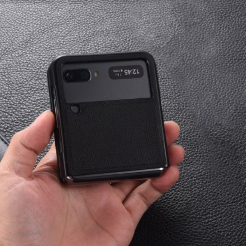Hoesje Samsung Galaxy Z Flip 3 5g Echt Leer