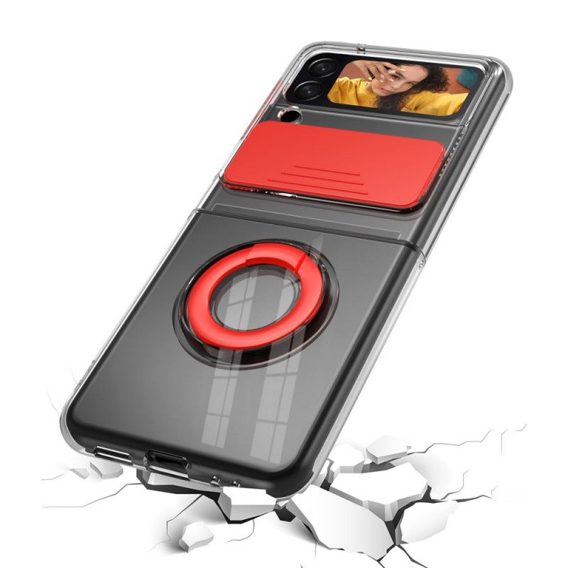 Hoesje Samsung Galaxy Z Flip 3 5g Fotomodulering En Deksel Bescherming Hoesje