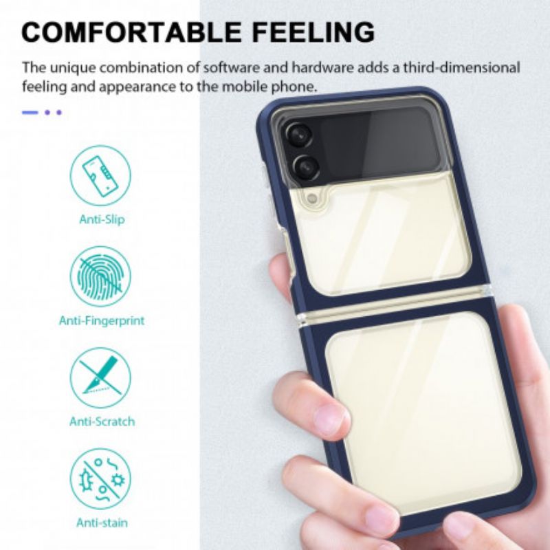 Hoesje Samsung Galaxy Z Flip 3 5g Hybride Gekleurde Randen