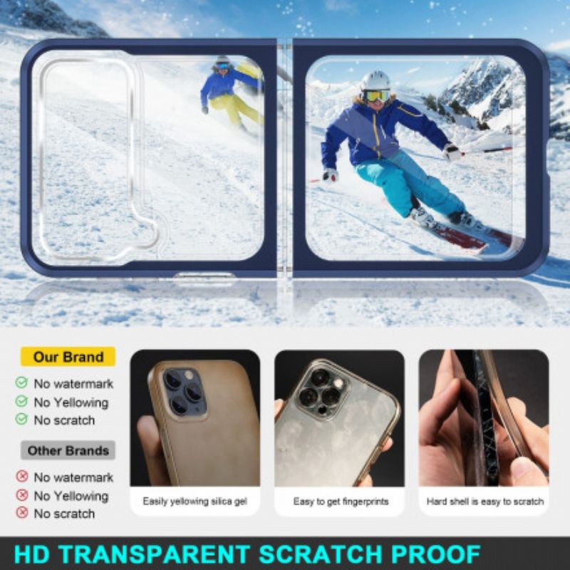 Hoesje Samsung Galaxy Z Flip 3 5g Hybride Gekleurde Randen