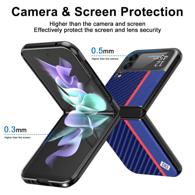 Hoesje Samsung Galaxy Z Flip 3 5g Koolstofvezel Lc.imeeke