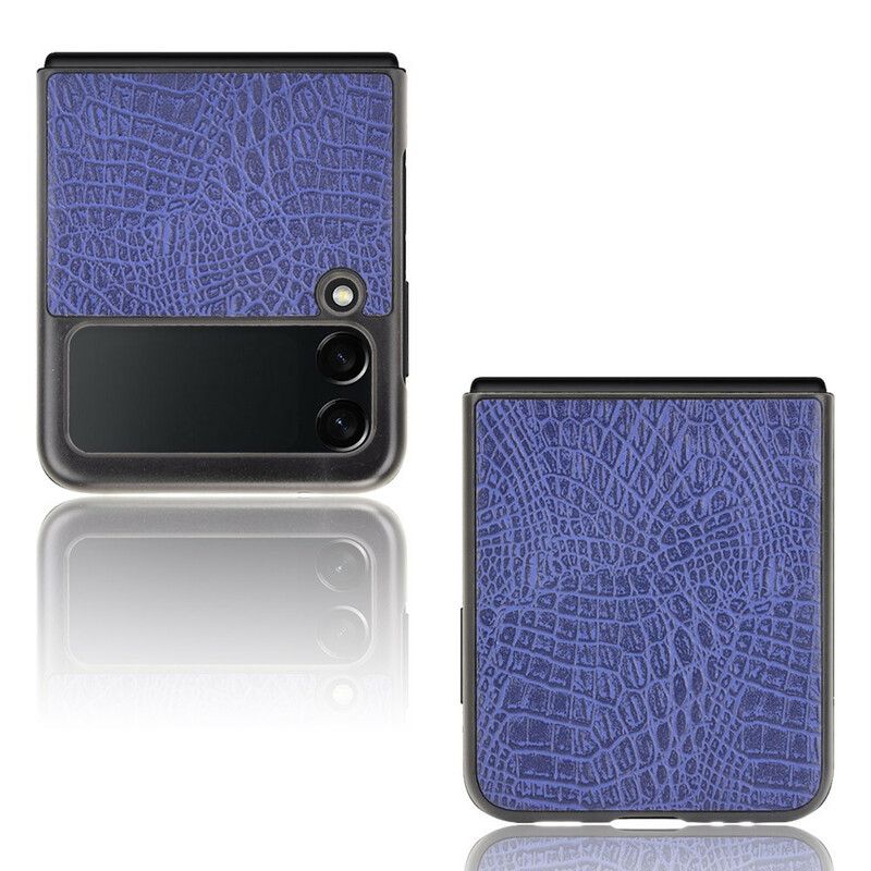 Hoesje Samsung Galaxy Z Flip 3 5g Krokodillenleer Effect Bescherming Hoesje