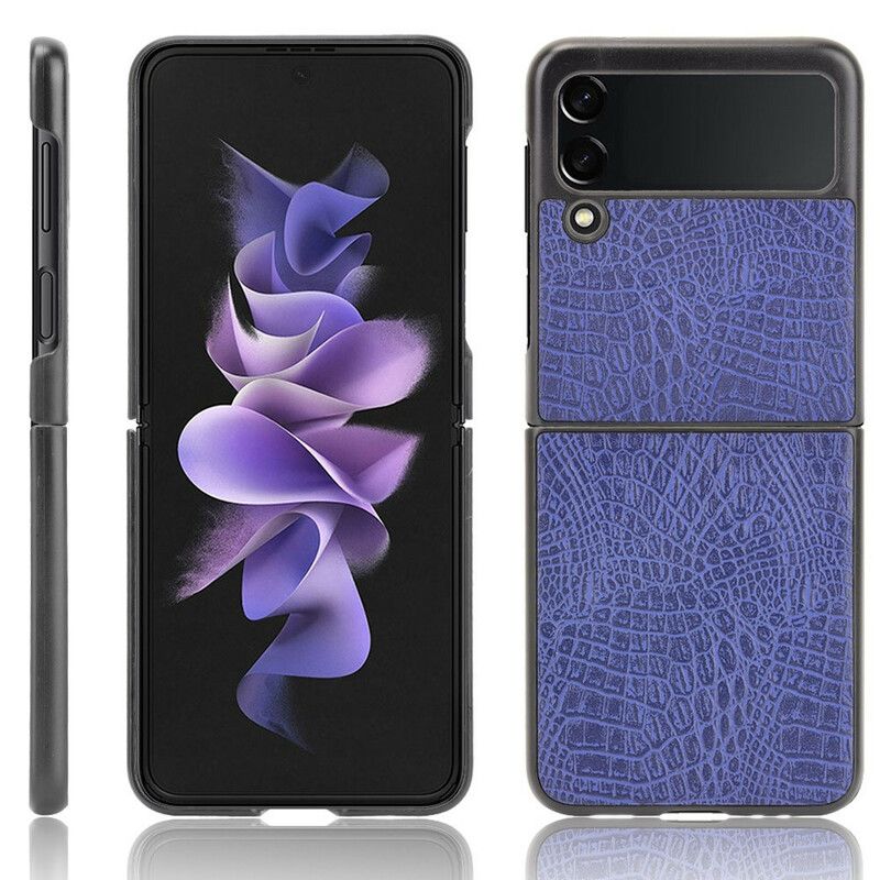 Hoesje Samsung Galaxy Z Flip 3 5g Krokodillenleer Effect Bescherming Hoesje
